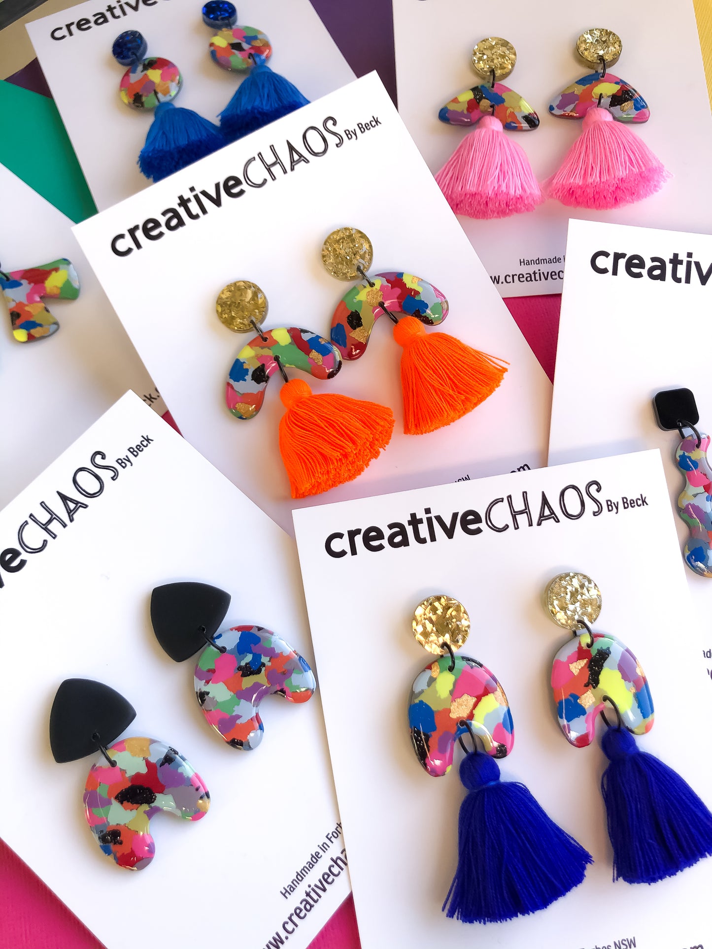 Resin Statement Dangle Earring