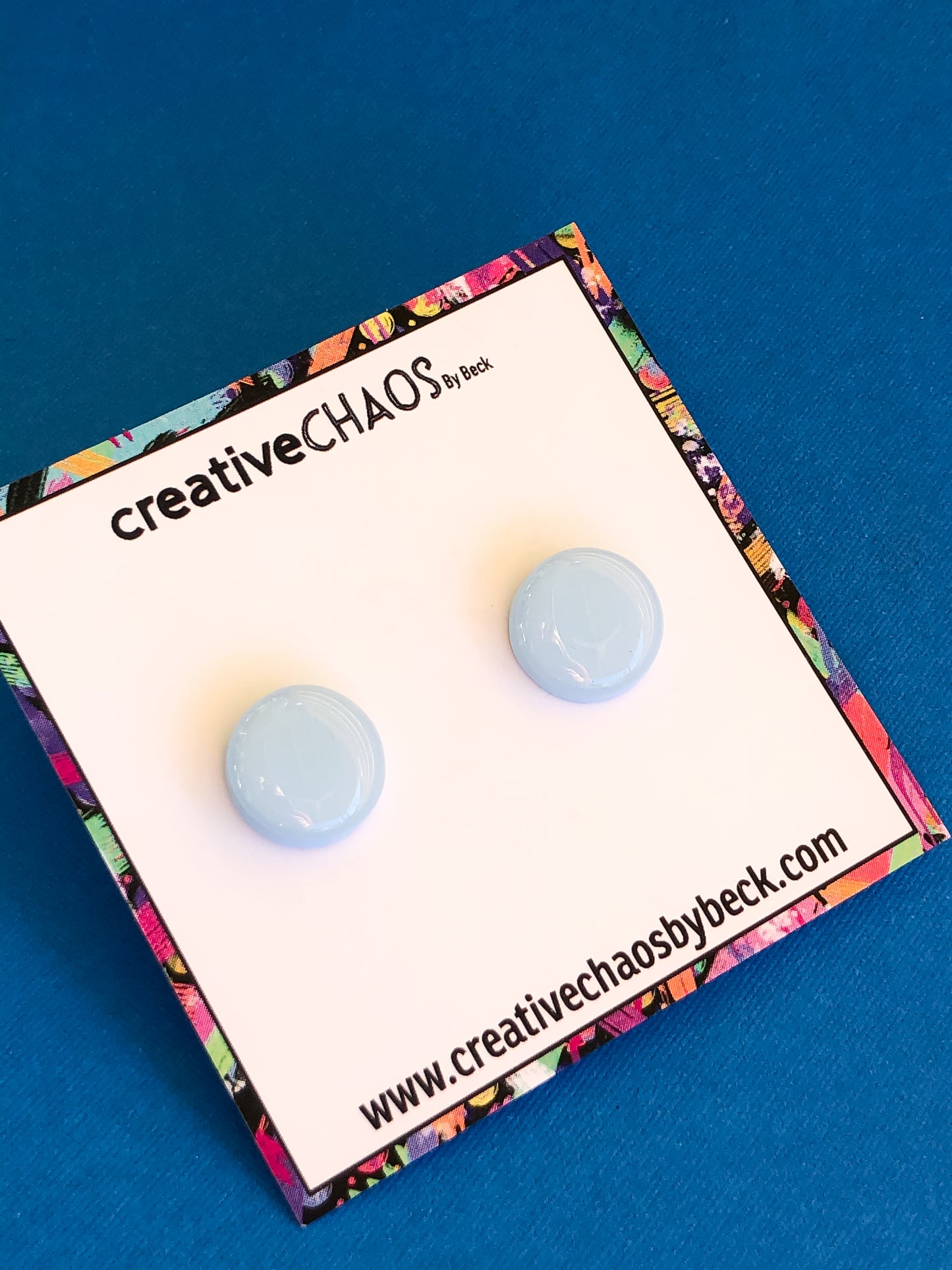 Chaos Light Blue Gloss Midi Stud