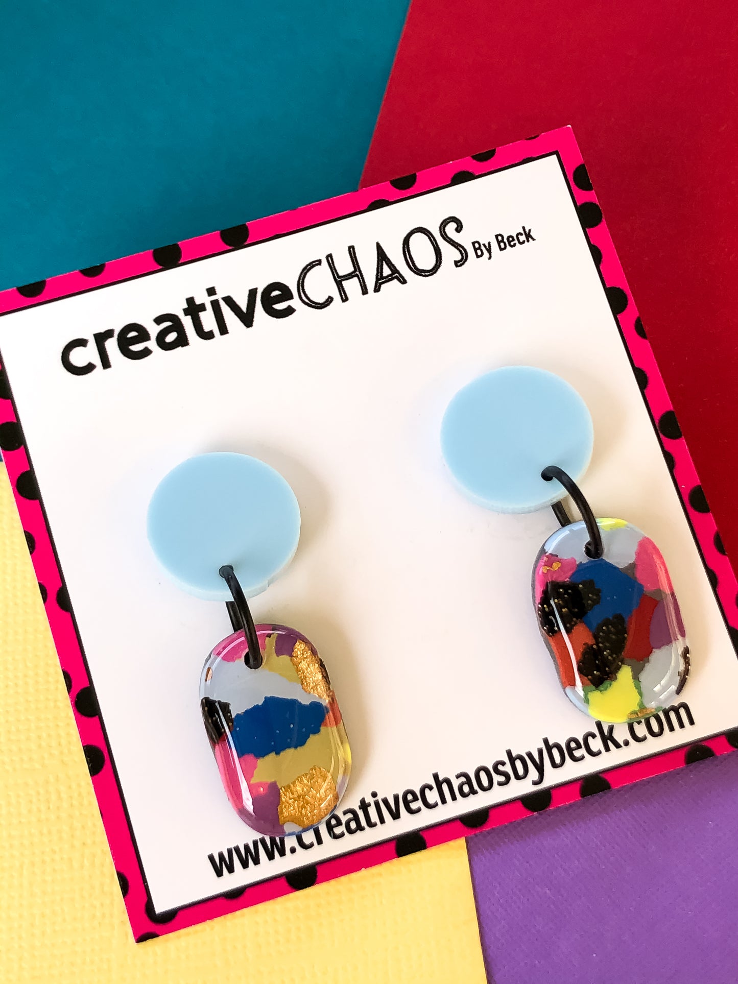 Resin Dangle Earring