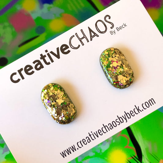 Drop Down Glitter Stud (10)