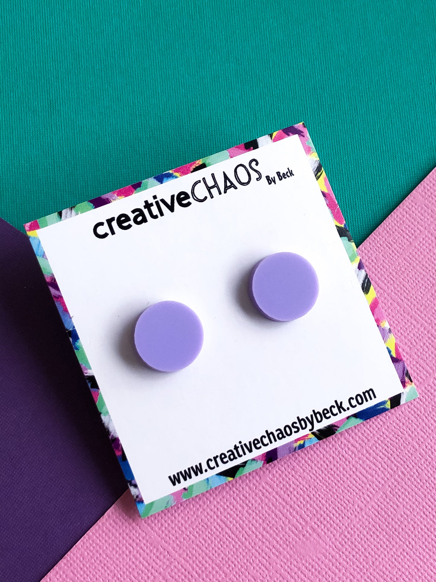 Purple Acrylic MIDI Stud (1)