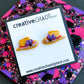Polymer Clay Cowgirl Hat Stud Earring