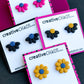 Polymer Clay Flower Stud Earrings