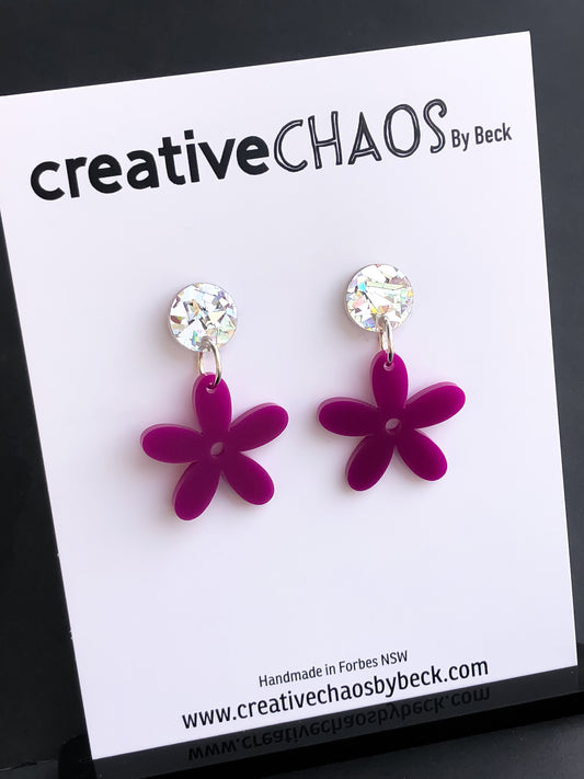 Chaos Acrylic Flower Dangle (13)