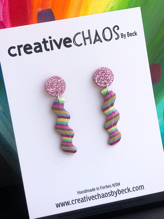 Resin Dangle Earring (1)