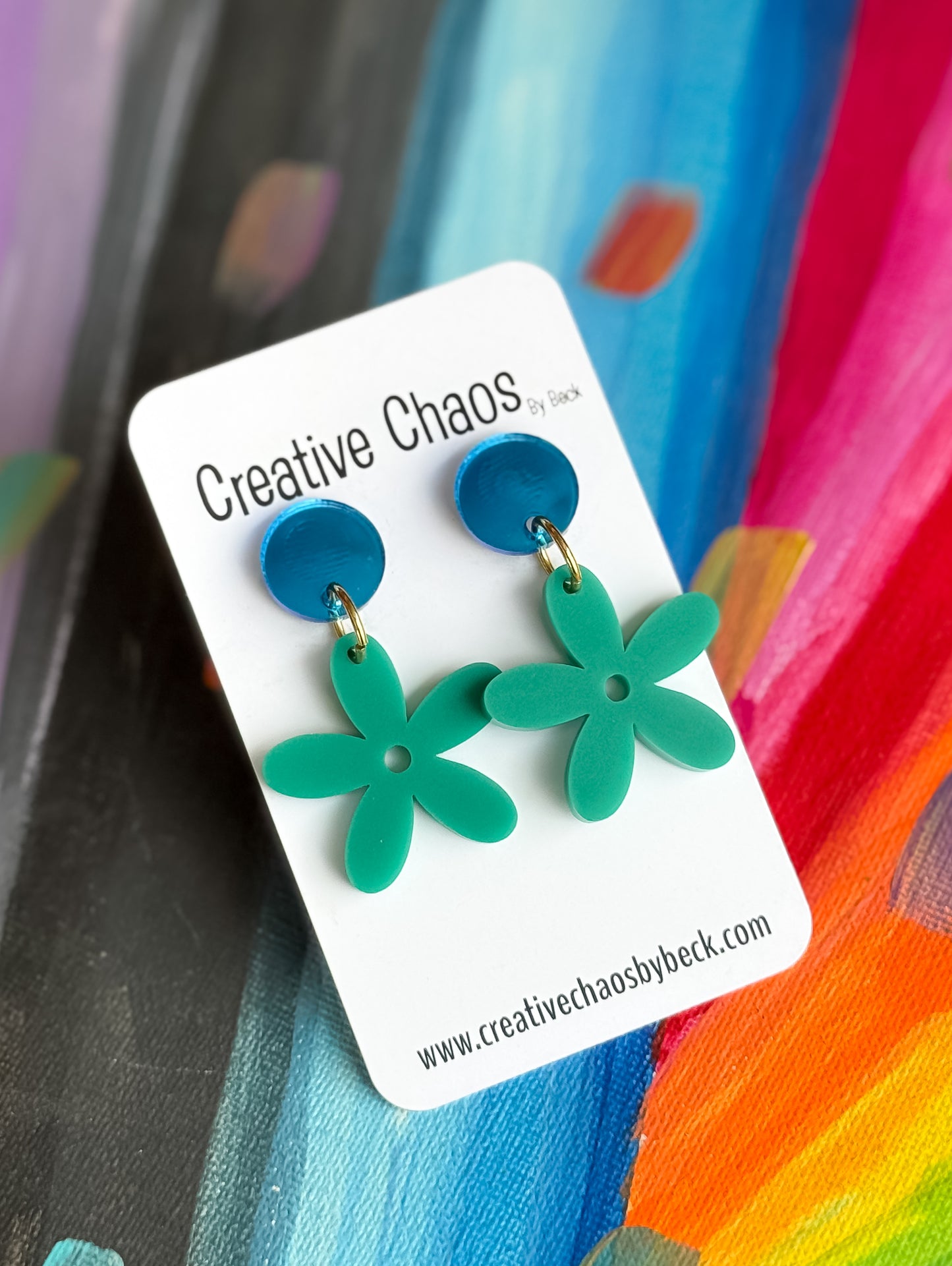 Acrylic Flower Dangle