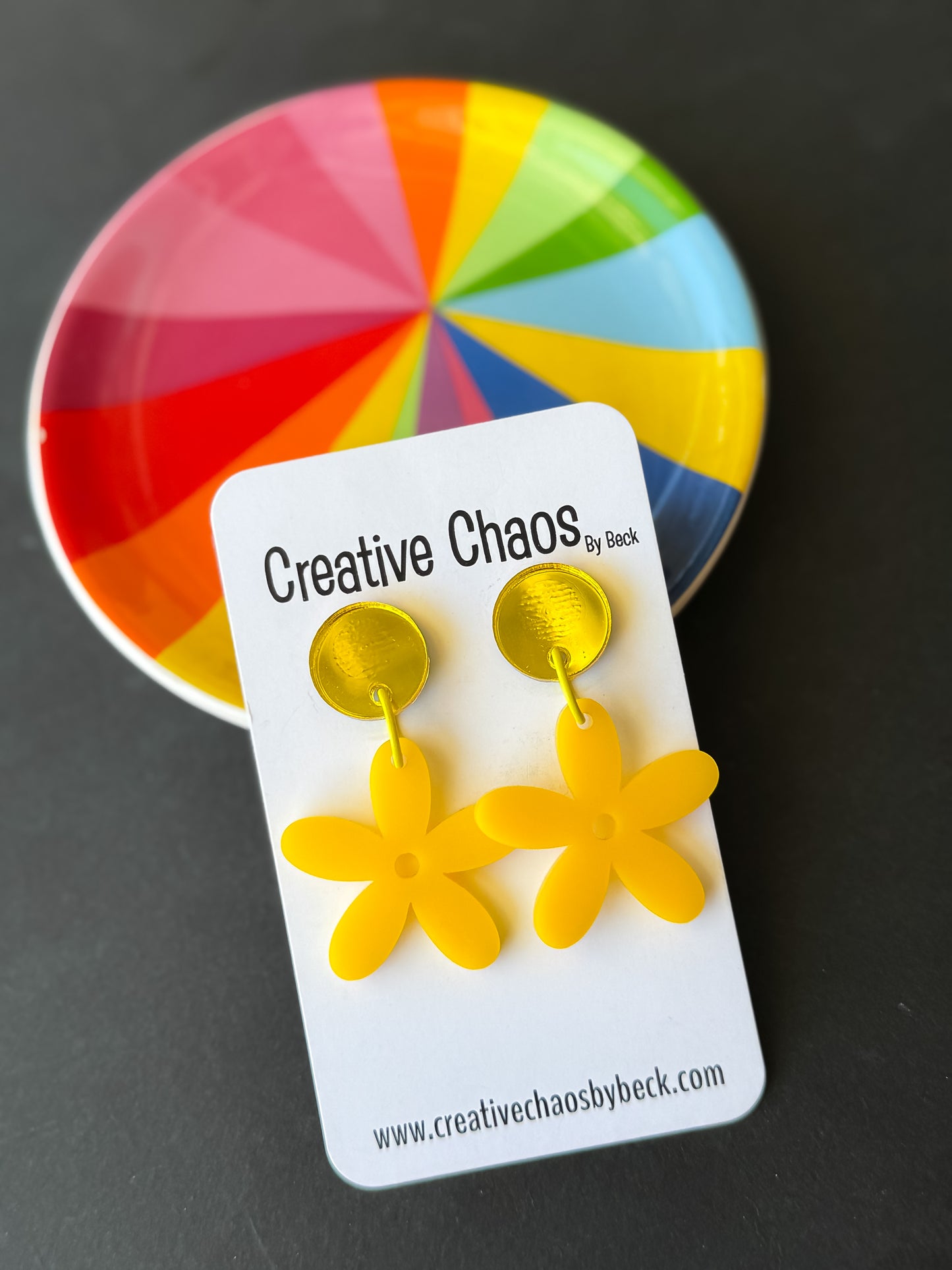 Acrylic Flower Dangle