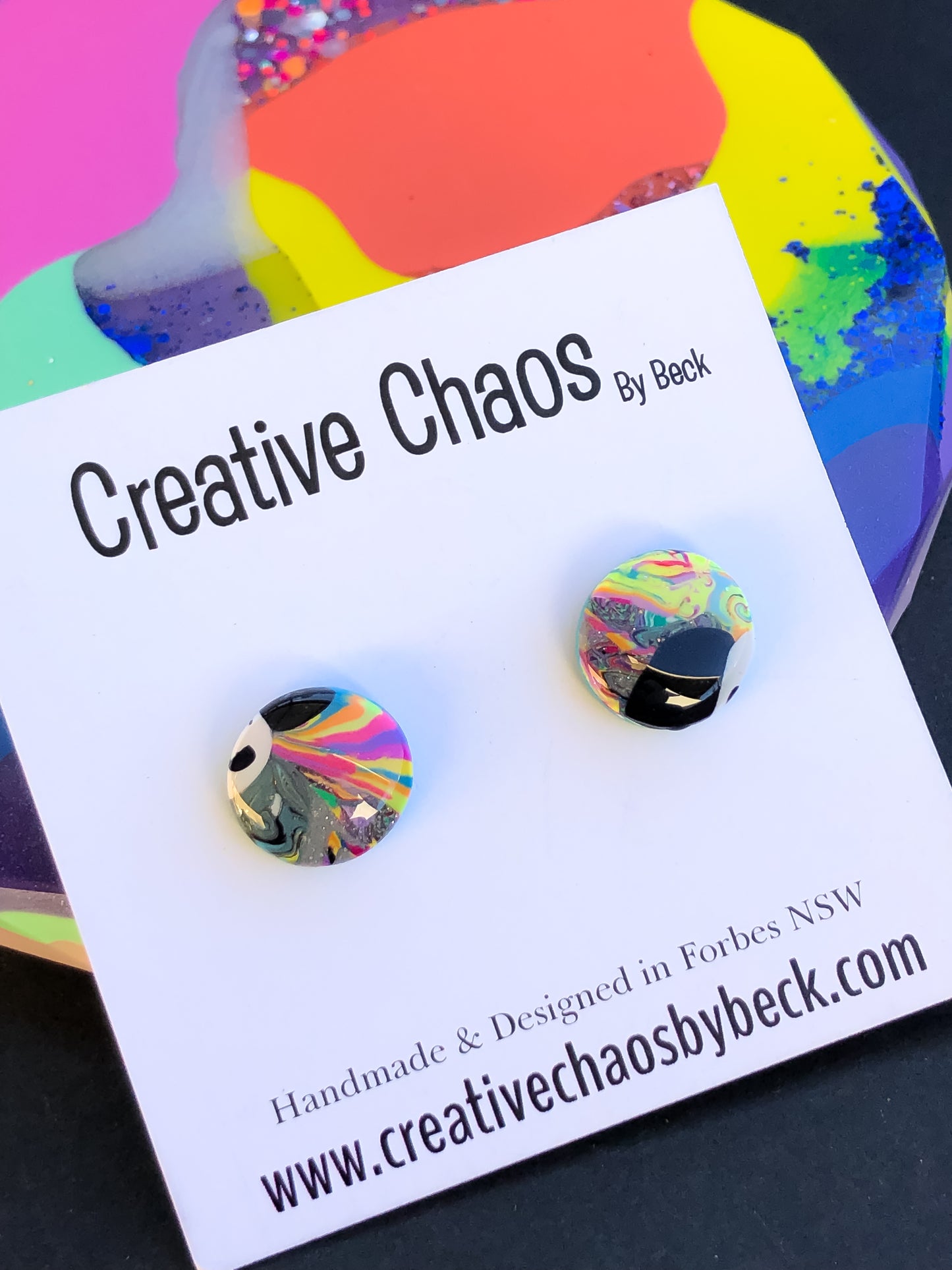 Gloss Clay Stud Earrings (23)