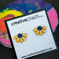 Polymer Clay Flower Stud Earrings