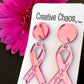 Pink October Acrylic Earrings (9)