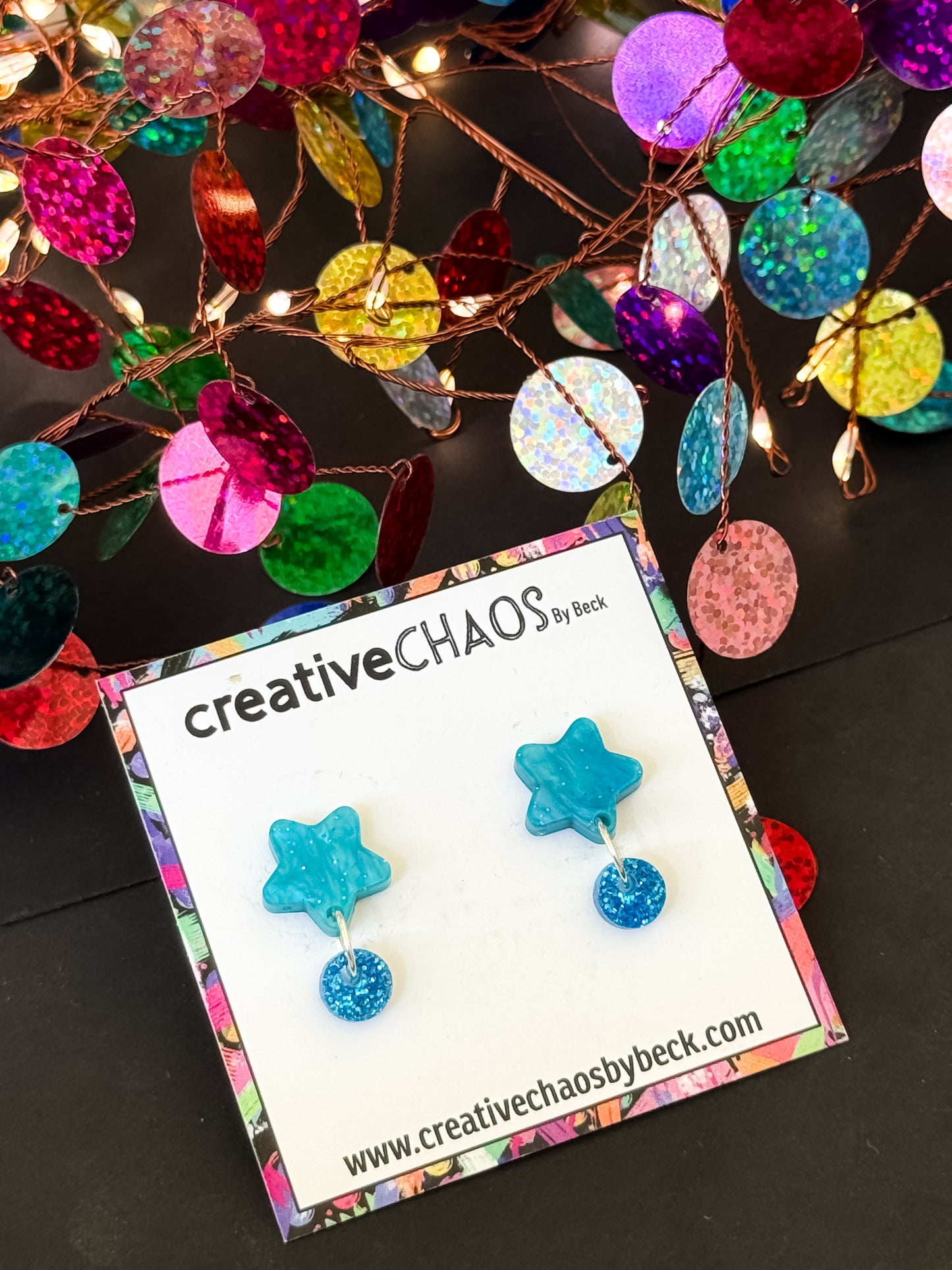 Mini Star Acrylic Dangles (10)