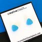 Chaos Rounded Triangle Stud Earrings