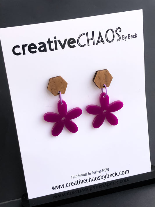 Chaos Acrylic Flower Dangle (6)