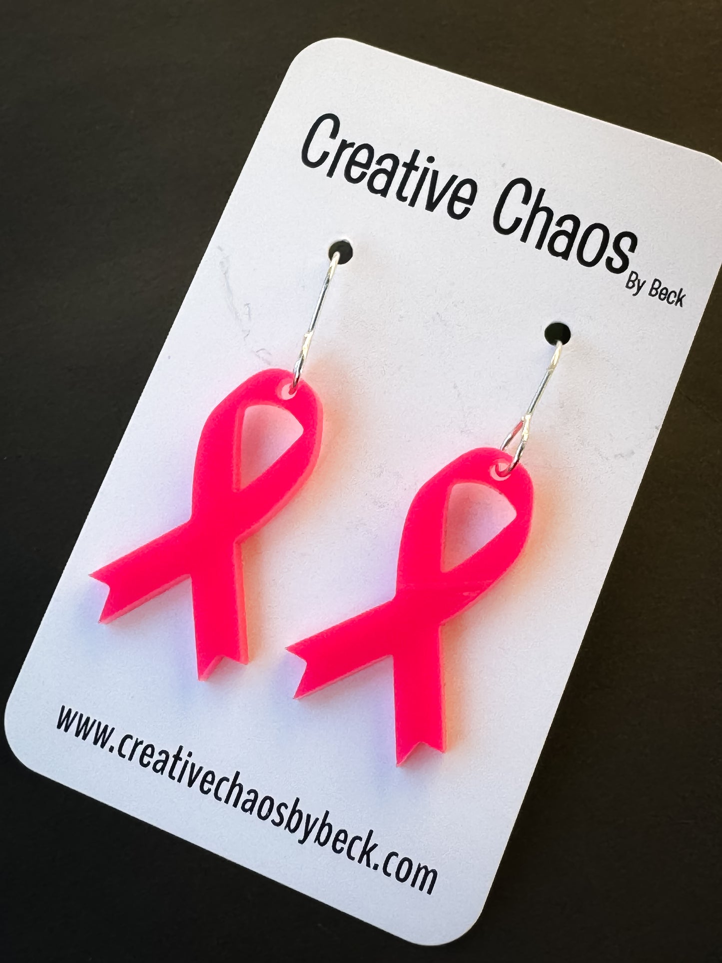 Pink October Acrylic Earrings (12)