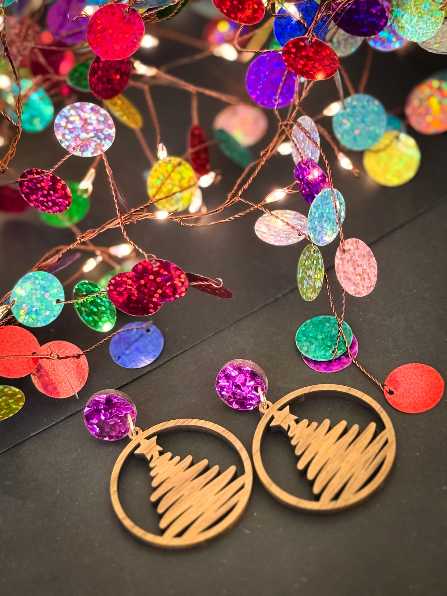 Christmas Tree Dangle Earrings(48)