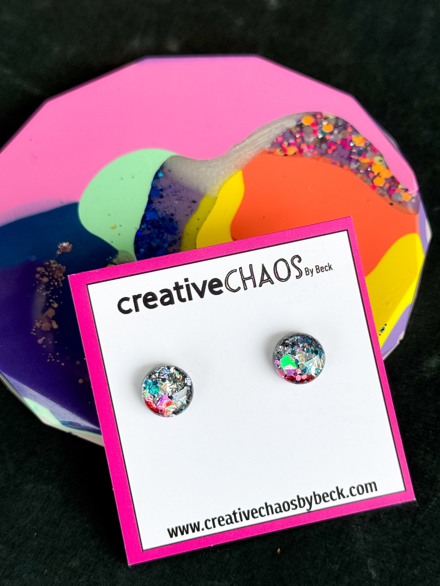 Glitter Mini Stud (6)