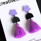 Tassel + Acrylic Statement Dangle