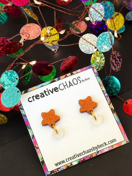 Mini Star Acrylic Dangles (6)