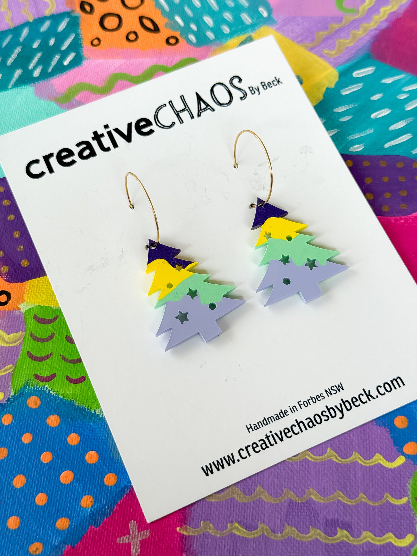 Christmas Tree Dangle Earring (82)