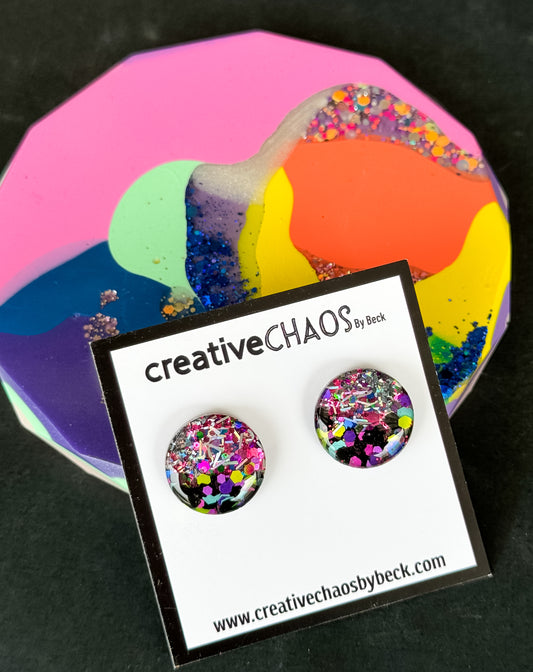 Glitter Medium Stud (13)