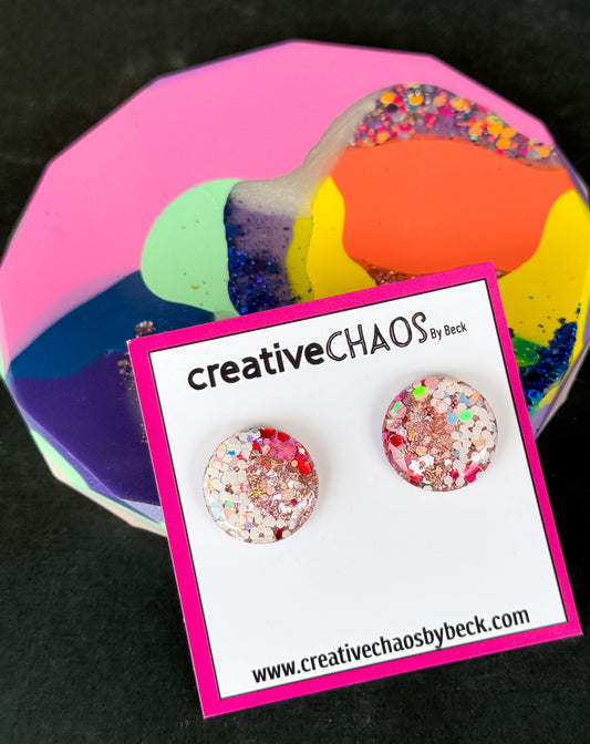 Glitter Medium Stud (17)