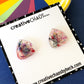 Resin Medium Stud Earring (3)