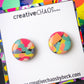 Gloss Clay Stud Earrings (60)