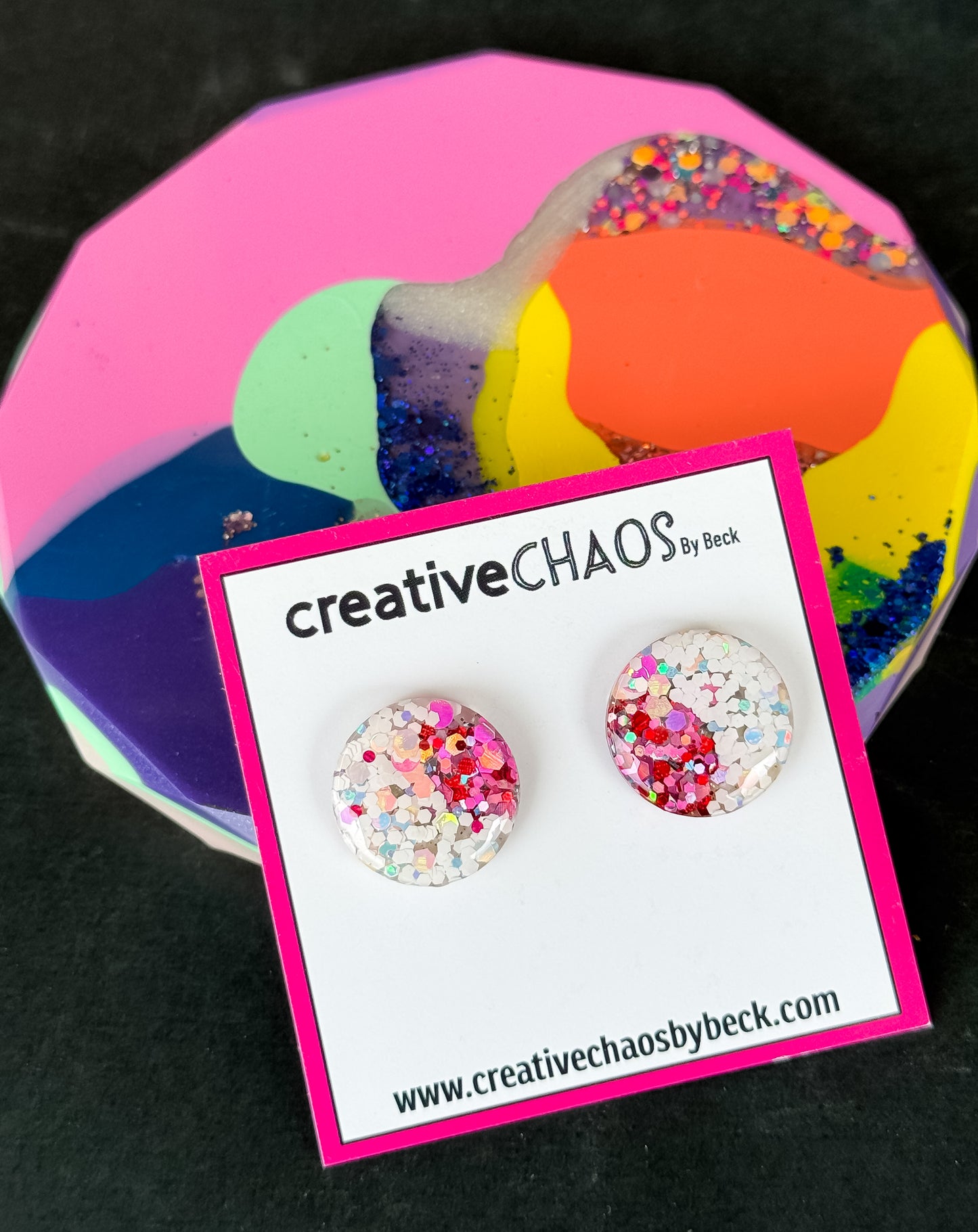 Glitter Medium Stud (25)