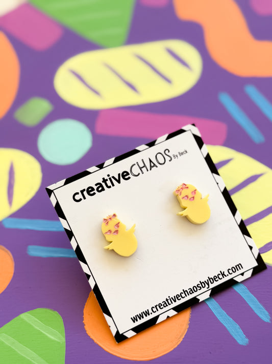 Acrylic Easter Chick Studs (13)
