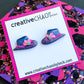 Polymer Clay Cowgirl Hat Stud Earring