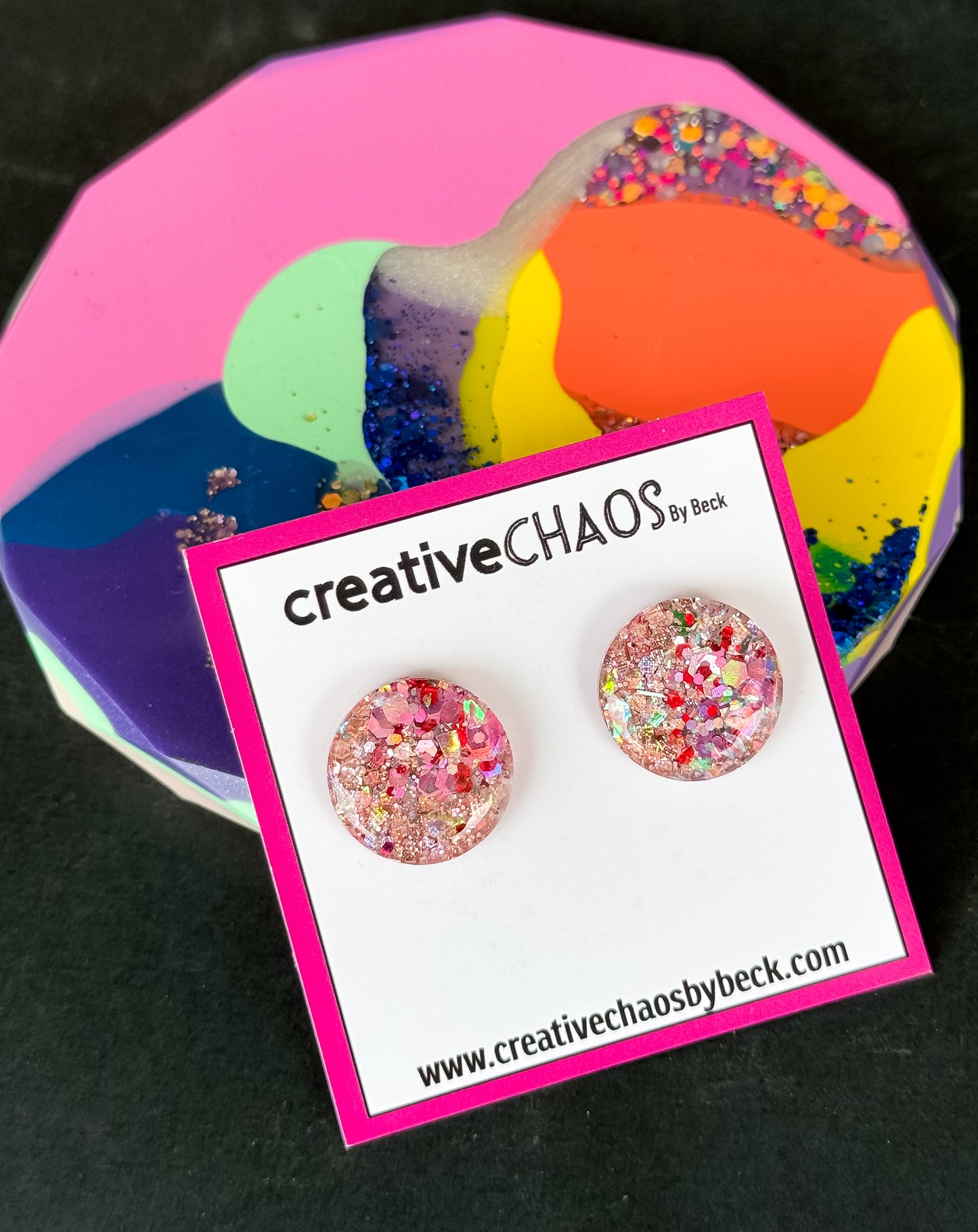 Glitter Medium Stud (11)