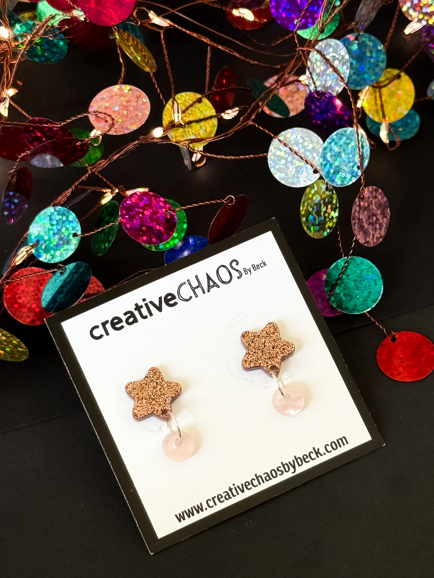 Mini Star Acrylic Dangles (3)