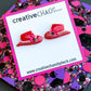 Polymer Clay Cowgirl Hat Stud Earring