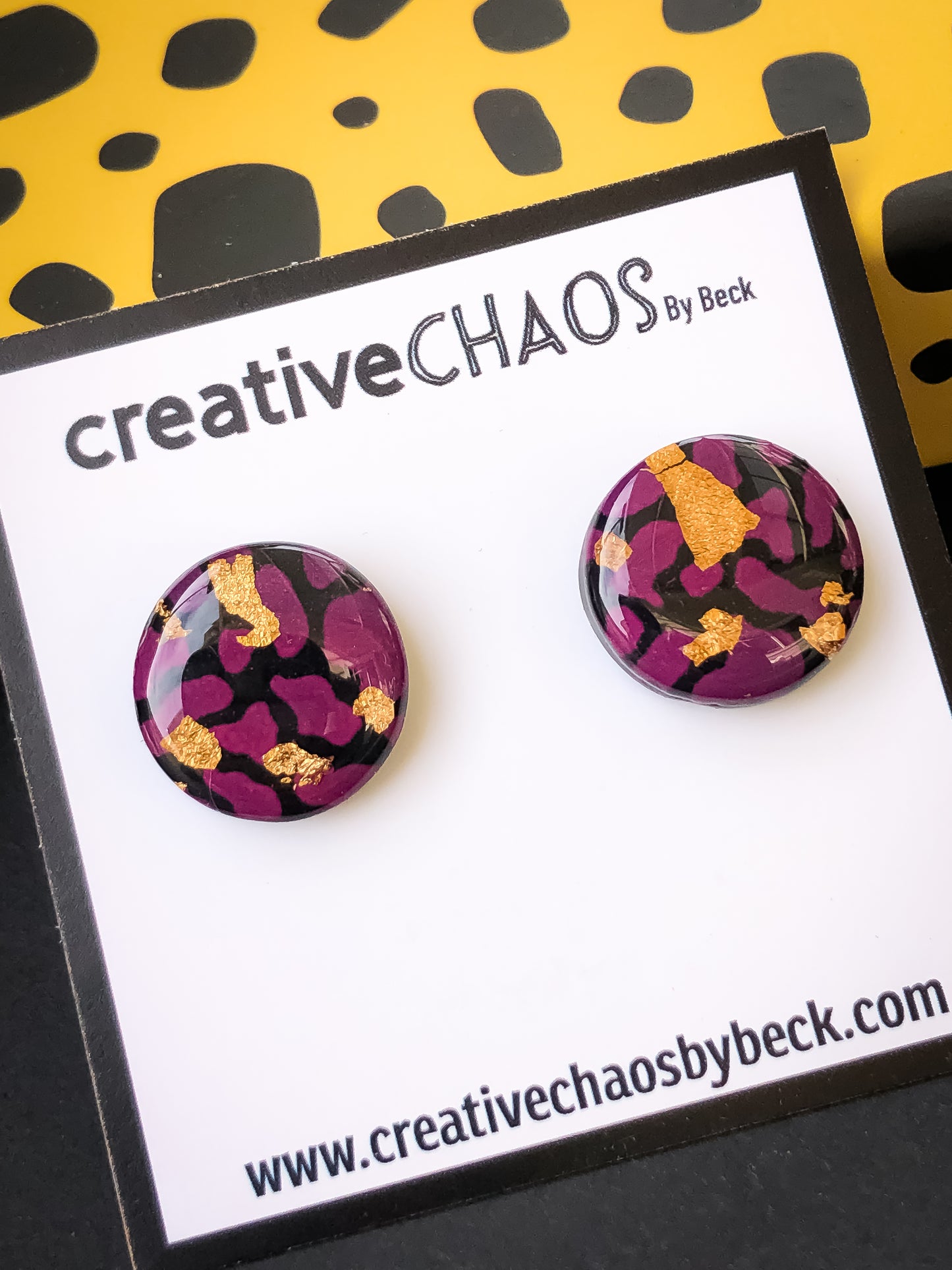 Gloss Clay Stud Earrings (63)