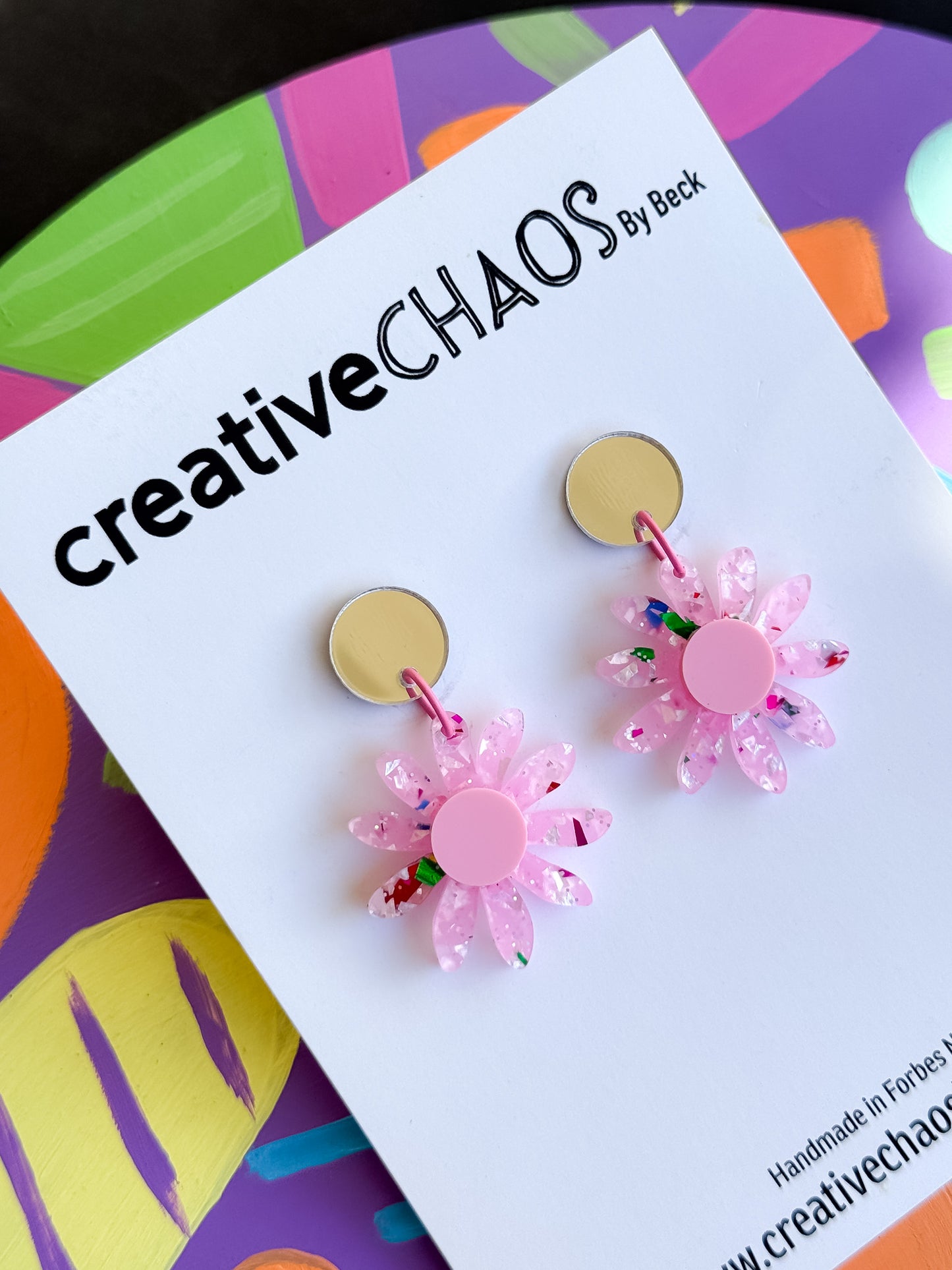 Acrylic Flower Dangle