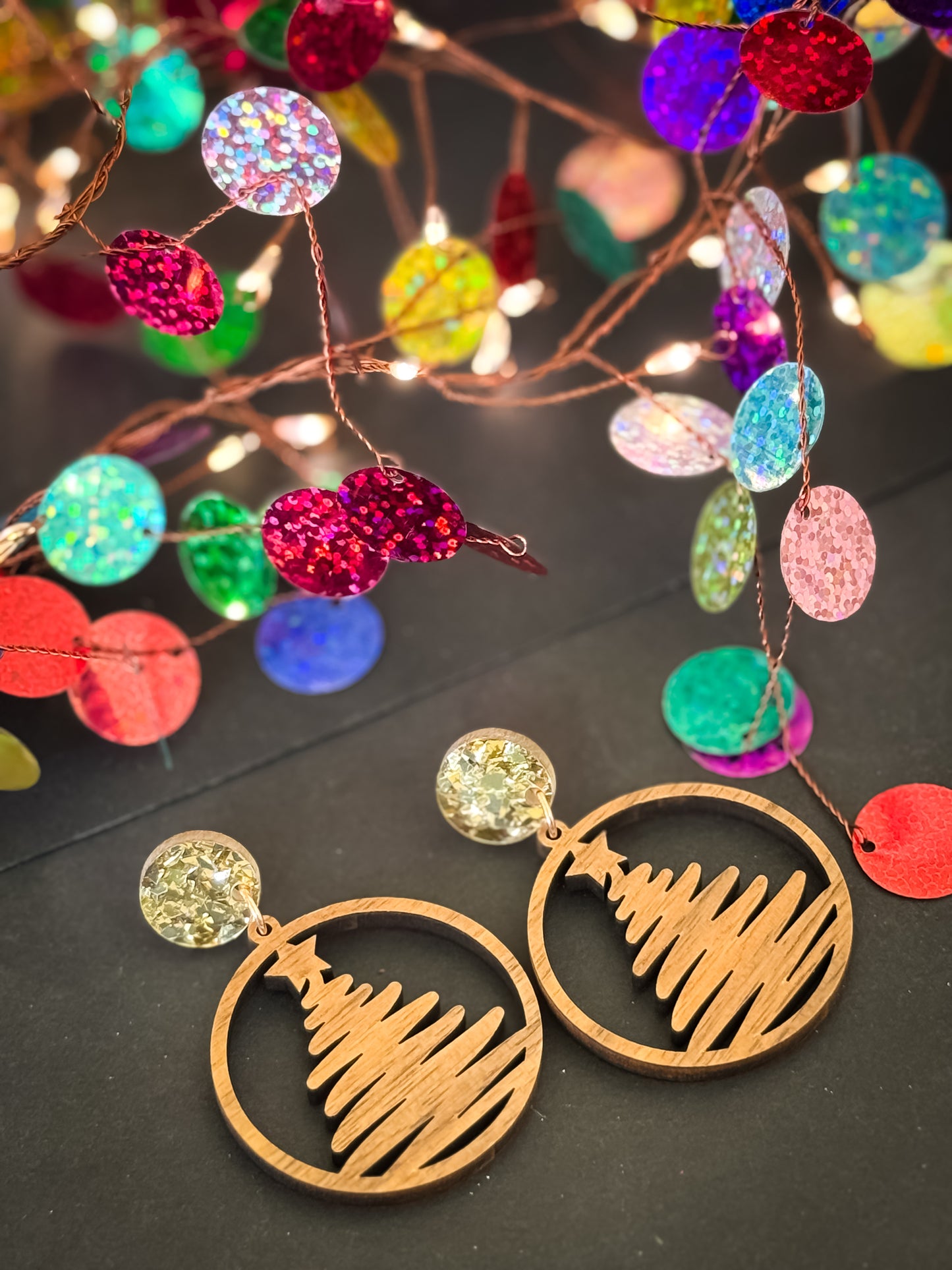 Christmas Tree Dangle Earrings(49)