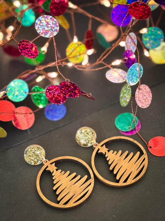 Christmas Tree Dangle Earrings(49)