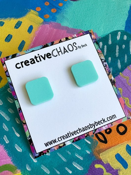 Acrylic Rounded Square Stud (28)