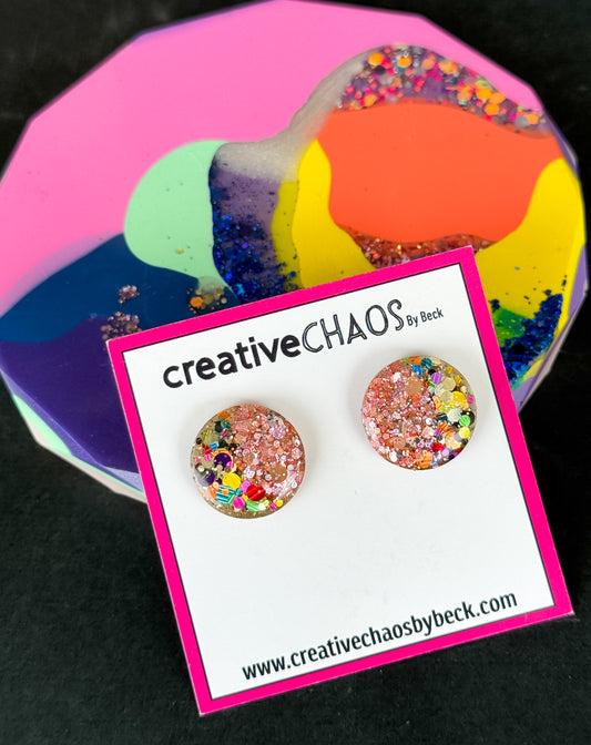 Glitter Medium Stud (15)