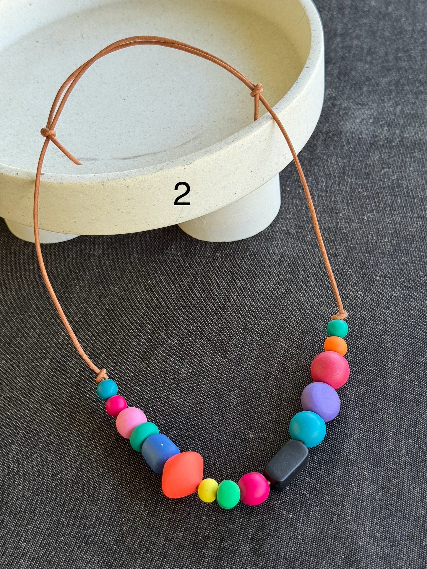 Polymer Clay Necklace (2)