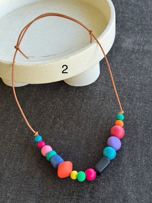 Polymer Clay Necklace (2)
