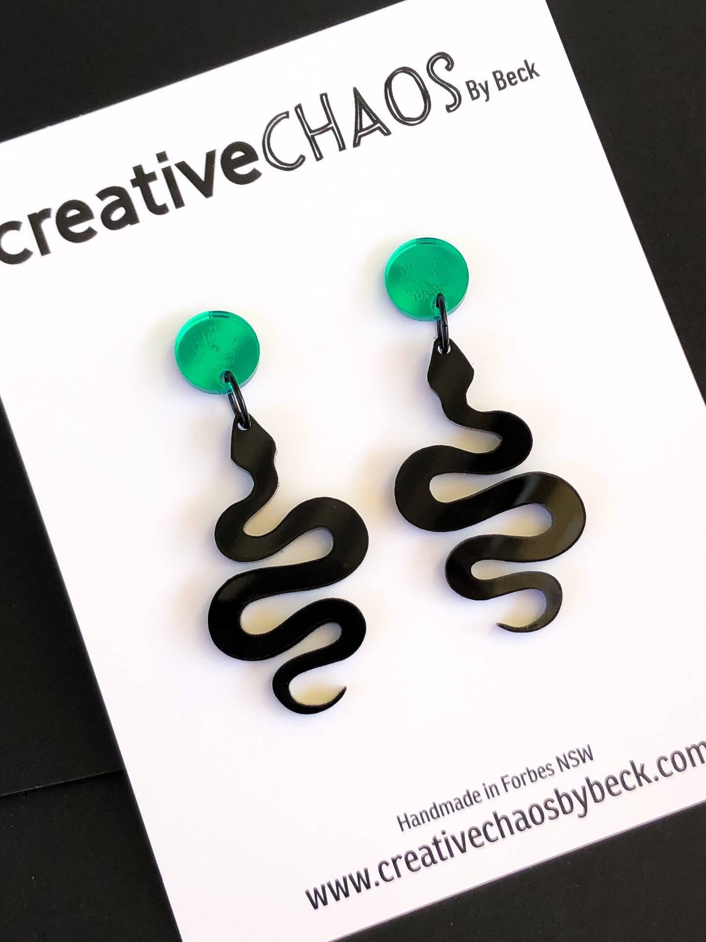 Chaos Acrylic Snake Dangle