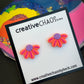 Polymer Clay Flower Stud Earrings