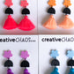Tassel + Acrylic Statement Dangle