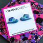 Polymer Clay Cowgirl Hat Stud Earring