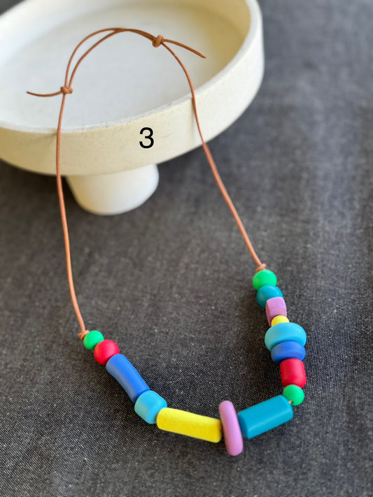 Polymer Clay Necklace (3)