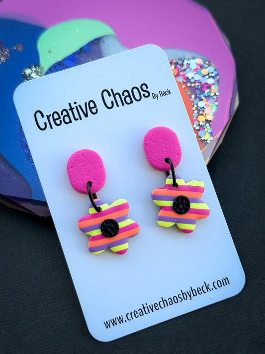 Polymer Clay Flower Dangle