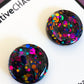 Multi Coloured Glitter Stud