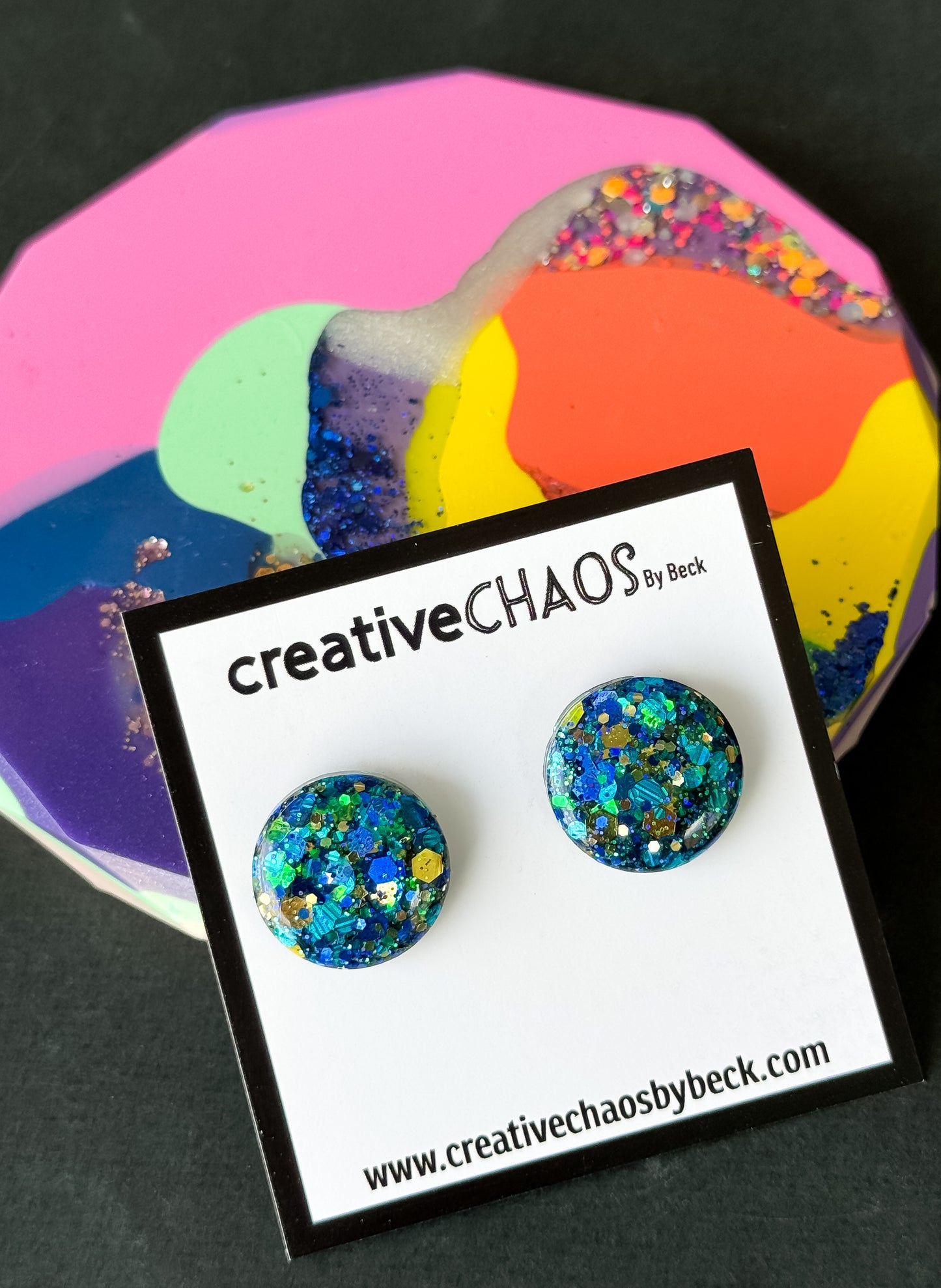 Glitter Medium Stud (37)