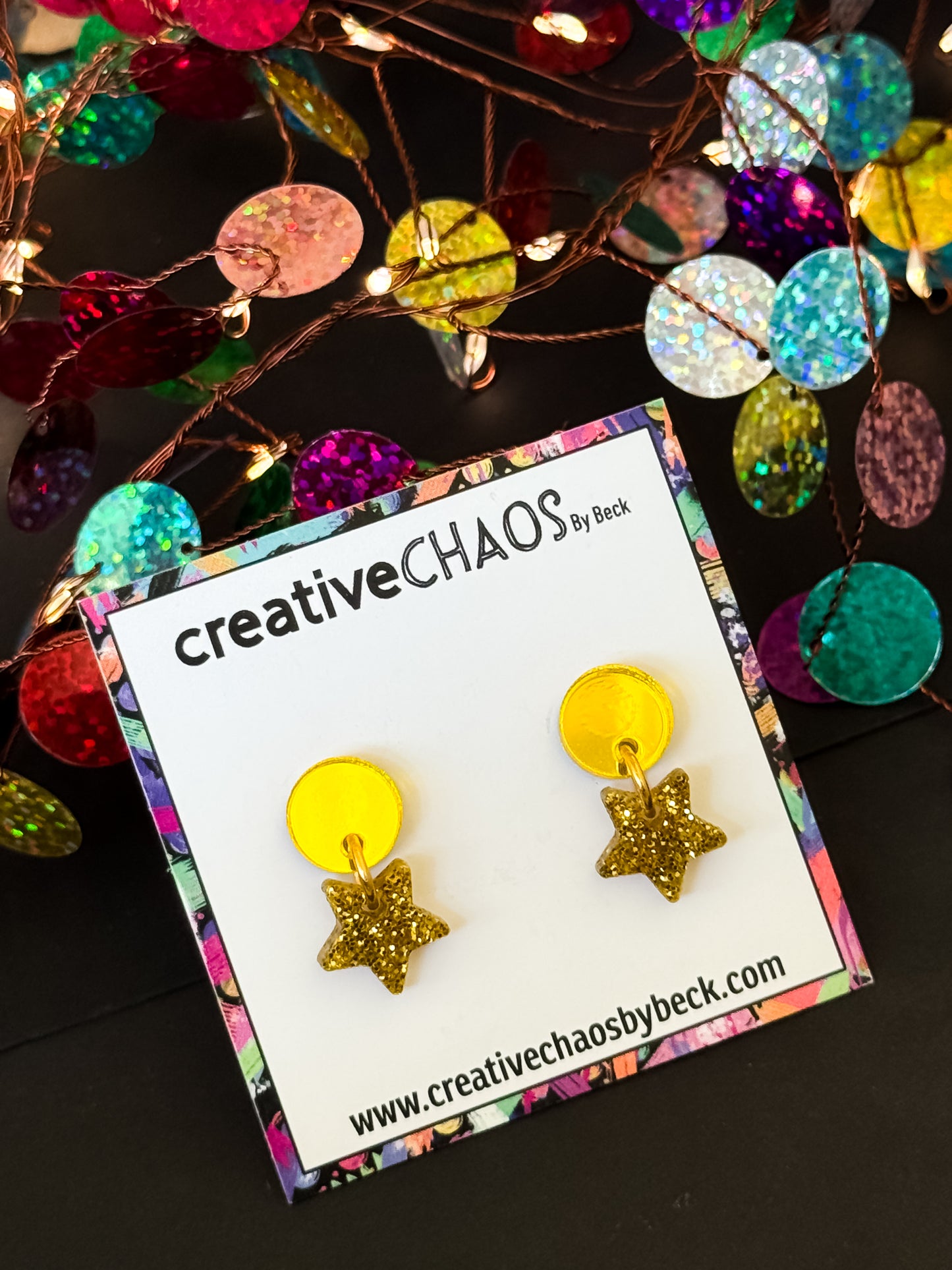 Mini Star Acrylic Dangles (5)